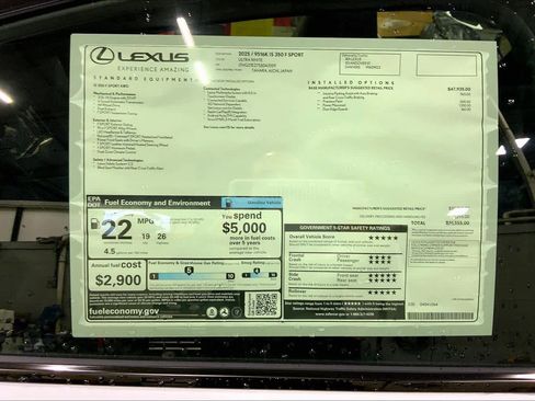 New 2025 Lexus IS 350 F Sport image 22