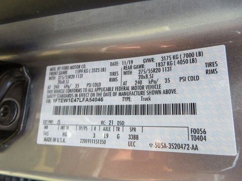 Used 2020 Ford F150 Lariat w/ Equipment Group 502A Luxury AWD/4WD image 32
