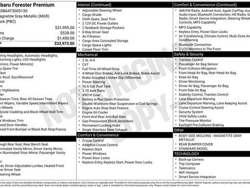 Certified 2026 Subaru Forester Premium AWD/4WD image 2