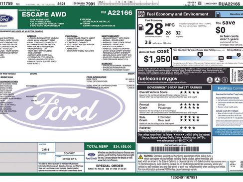 Used 2024 Ford Escape Active w/ Tech Pack #1 AWD/4WD image 26