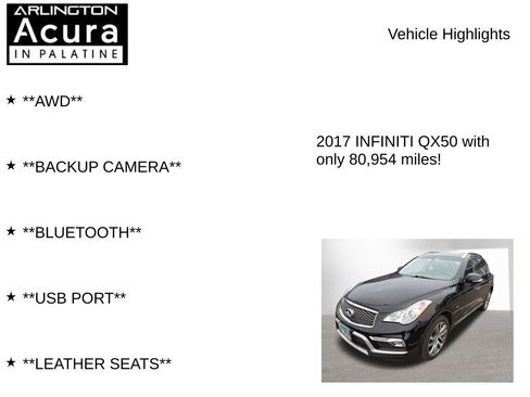 Used 2017 INFINITI QX50 AWD w/ Technology Package image 3