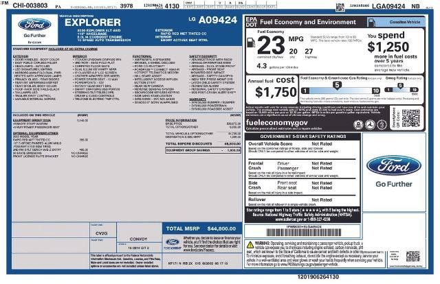 Certified 2020 Ford Explorer XLT w/ Equipment Group 202A AWD/4WD image 28