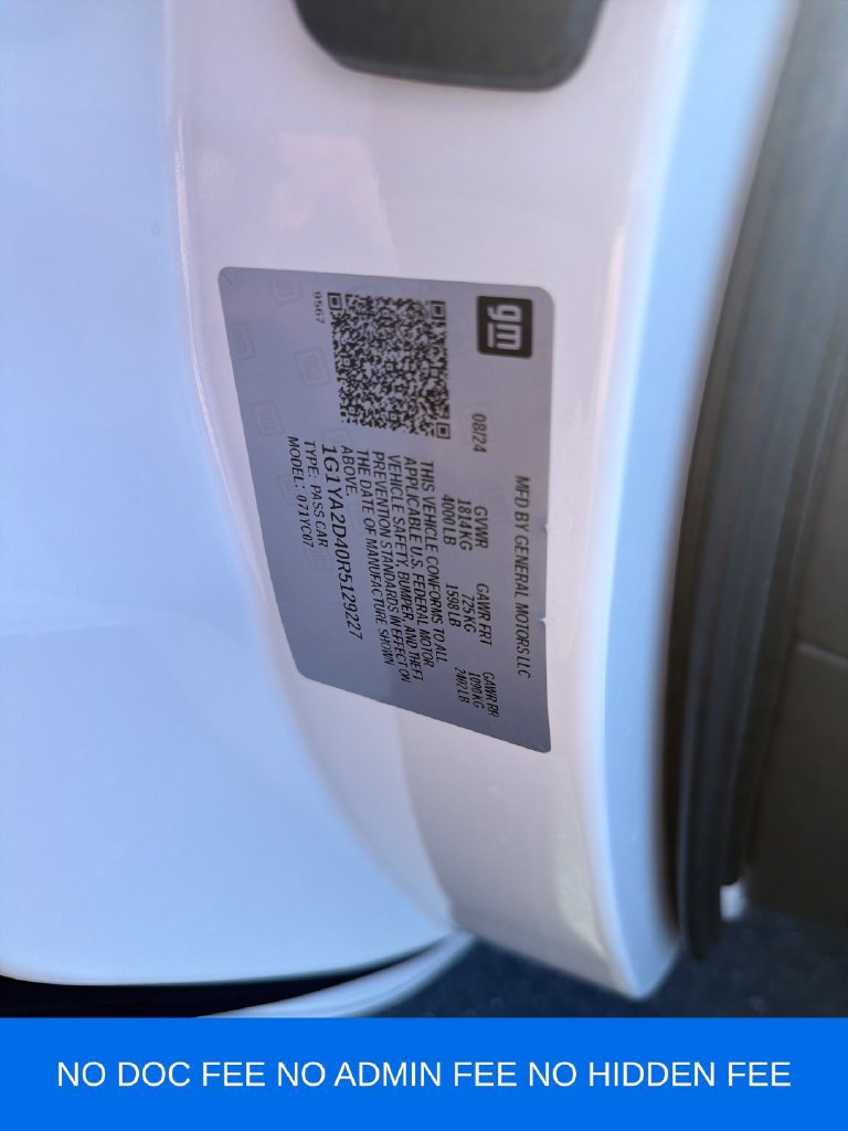 Used 2024 Chevrolet Corvette Stingray Coupe w/ Battery Protection Package RWD image 31