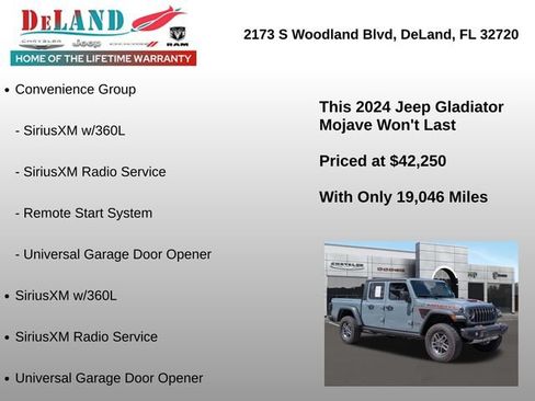 Used 2024 Jeep Gladiator Mojave w/ Safety Group AWD/4WD image 12
