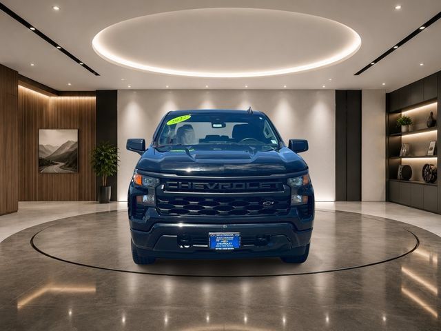 Certified 2022 Chevrolet Silverado 1500 Custom w/ LPO, Dark Essentials Package AWD/4WD image 2