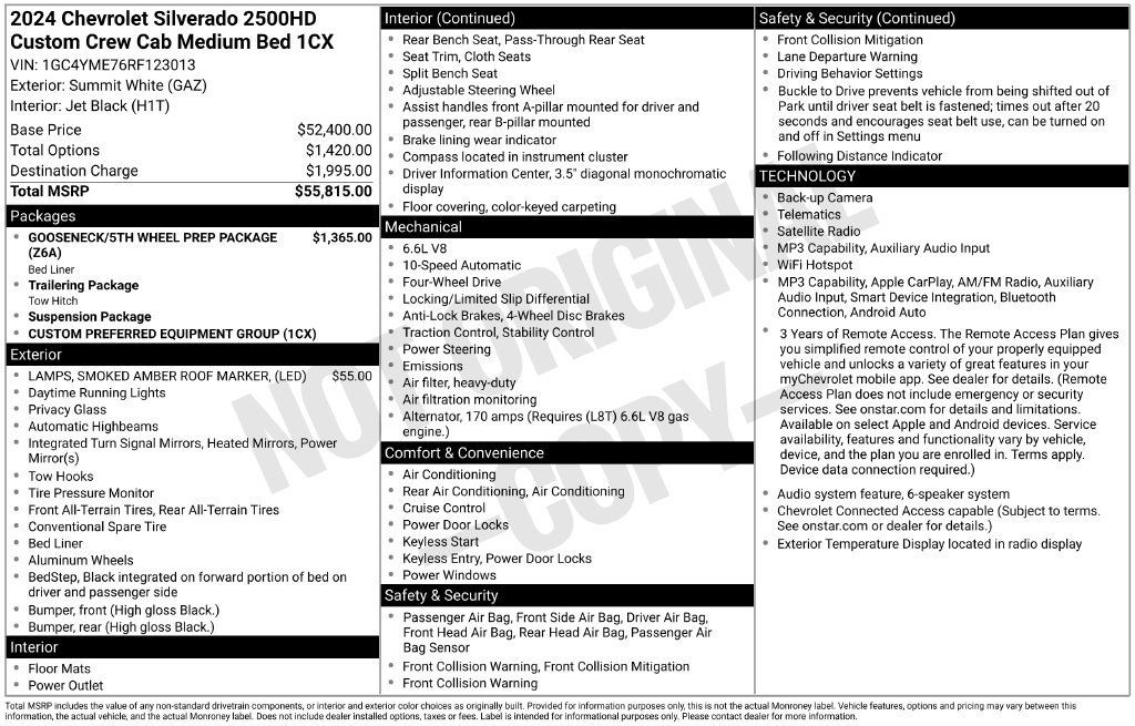 Used 2024 Chevrolet Silverado 2500 Custom AWD/4WD image 50