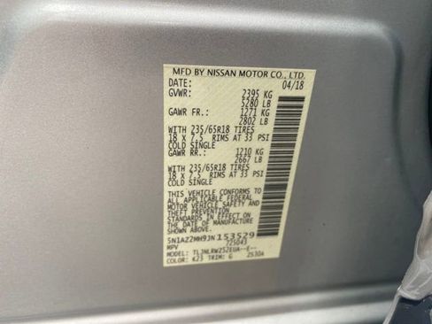 Used 2018 Nissan Murano SL w/ Moonroof Package image 26