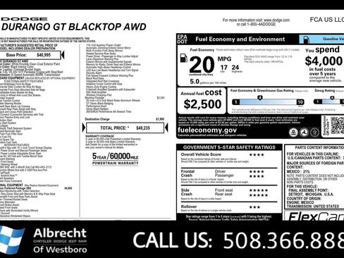 New 2026 Dodge Durango GT image 29