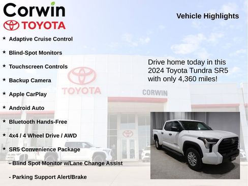 Used 2024 Toyota Tundra SR5 w/ SR5 Convenience Package image 6