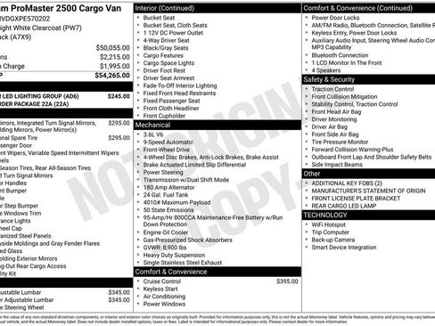 Used 2023 RAM ProMaster 2500 w/ Interior LED Lighting Group image 35