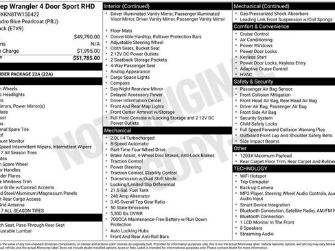 Used 2026 Jeep Wrangler Unlimited Sport AWD/4WD image 15