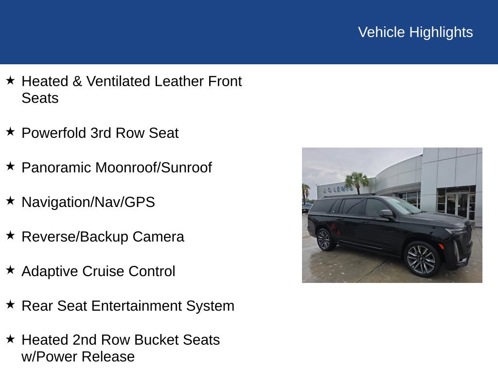 Used 2023 Cadillac Escalade ESV Sport w/ Touring Package RWD image 23