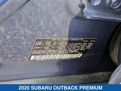 Certified 2020 Subaru Outback Premium image 38