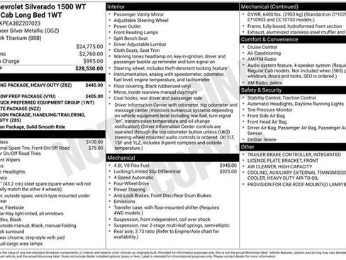 Used 2011 Chevrolet Silverado 1500 W/T AWD/4WD image 11