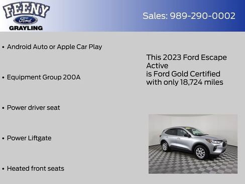 Certified 2023 Ford Escape Active AWD/4WD image 8