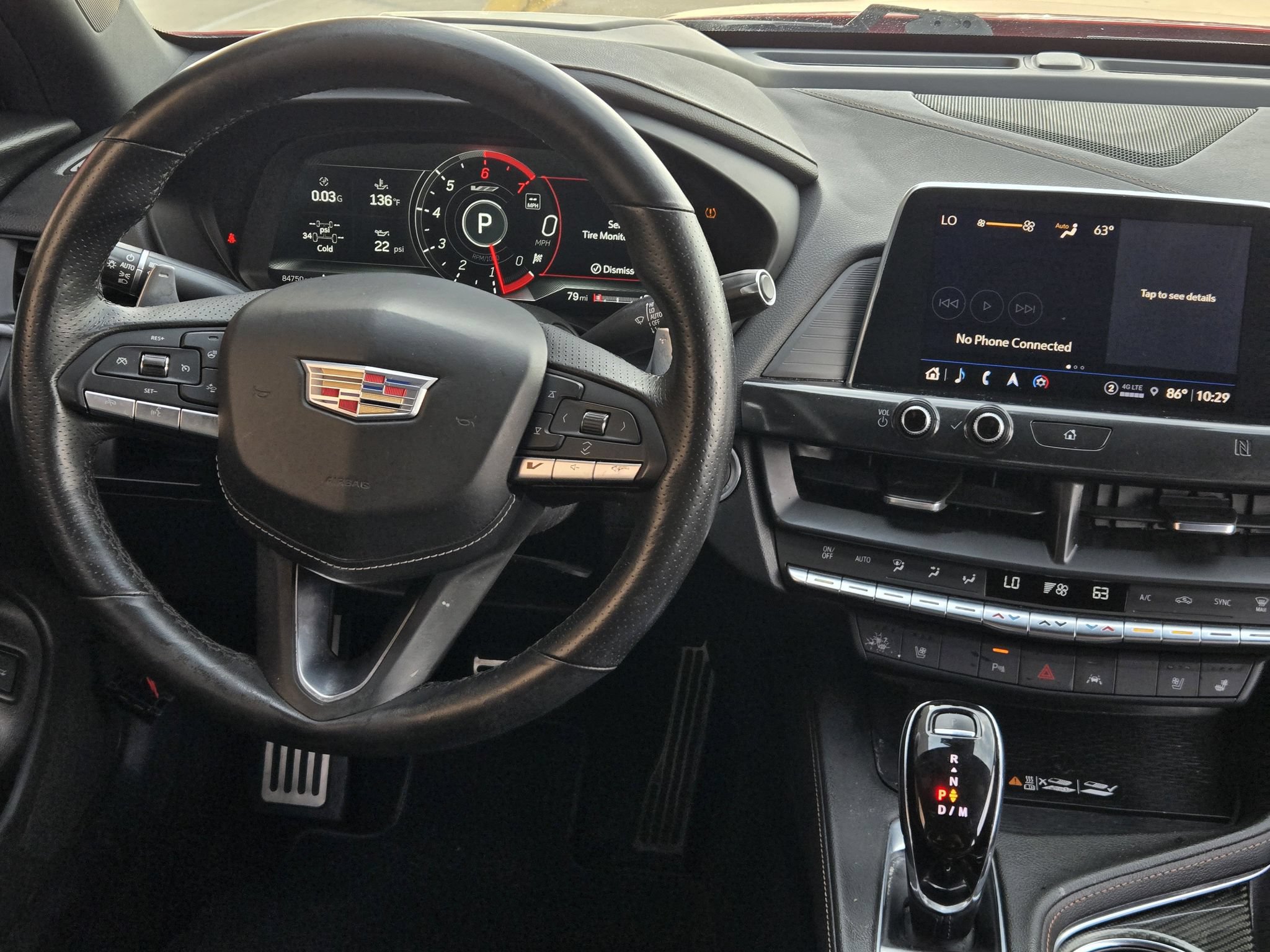 Used 2021 Cadillac CT4 V w/ Technology Package RWD image 28