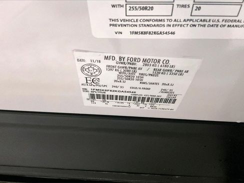 Used 2019 Ford Explorer Limited w/ Equipment Group 301A image 19