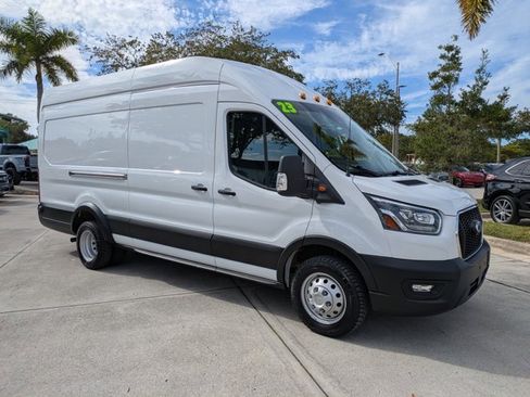 Certified 2023 Ford Transit 350 148 High Roof Extended DRW w/ Exterior Upgrade Package image 2