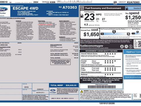 Used 2019 Ford Escape Titanium w/ U9j03 - Titanium Tow Package image 4