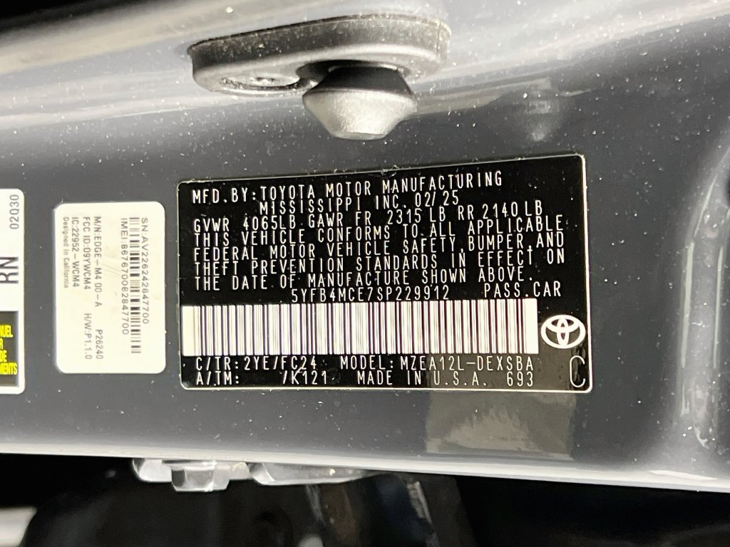 Used 2025 Toyota Corolla FX w/ Convenience Package FWD image 29