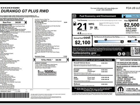 Used 2023 Dodge Durango GT RWD image 1