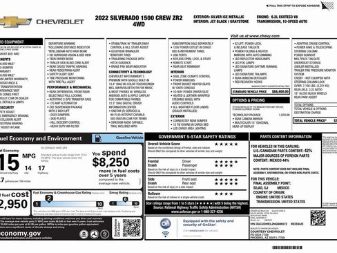 Used 2022 Chevrolet Silverado 1500 ZR2 w/ Technology Package image 4