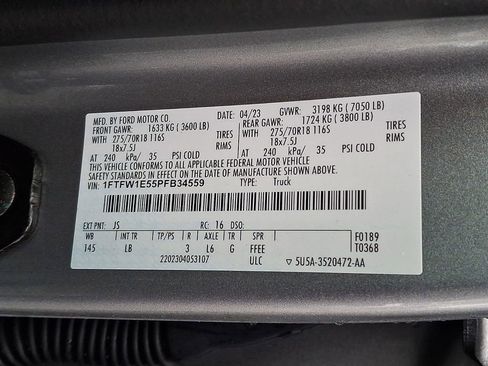 Certified 2023 Ford F150 Tremor w/ Trailer Tow Package image 29