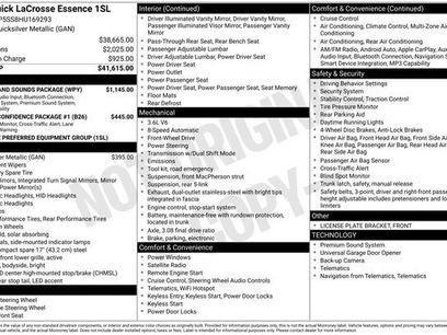 Used 2017 Buick LaCrosse Essence w/ Sights and Sounds Package