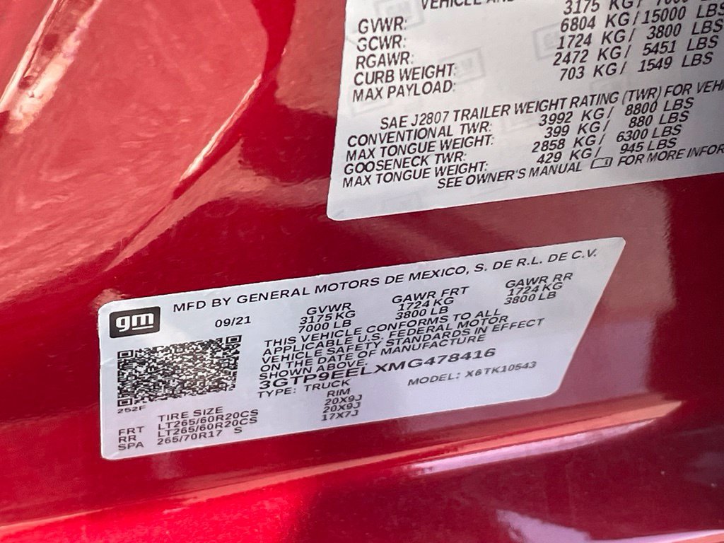 Used 2021 GMC Sierra 1500 AT4 AWD/4WD image 32
