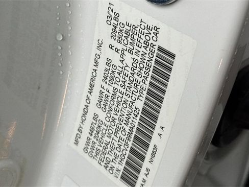 Certified 2021 Honda Accord Touring image 36