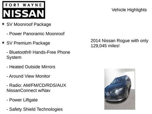 Used 2014 Nissan Rogue SV w/ SV Premium Package AWD/4WD image 7