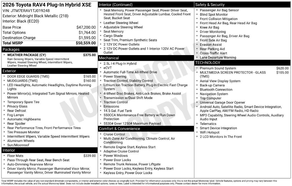 Used 2026 Toyota RAV4 XSE w/ Weather Package AWD/4WD image 35