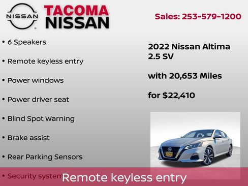 Used 2022 Nissan Altima 2.5 SV image 14