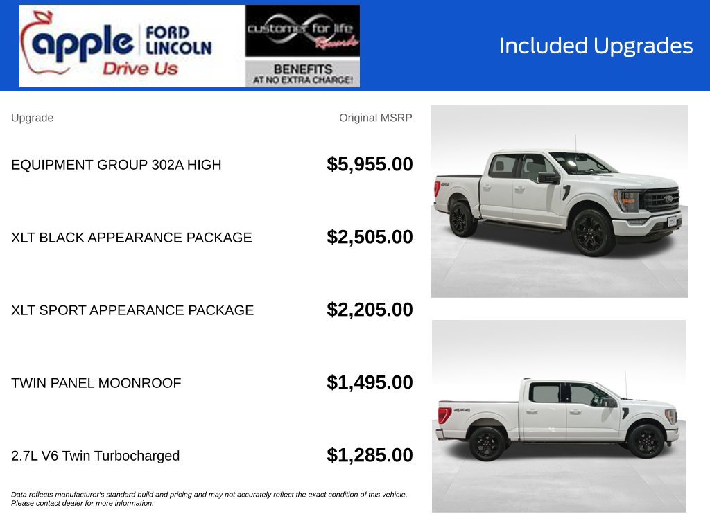 Certified 2023 Ford F150 XLT w/ Equipment Group 302A High AWD/4WD image 4