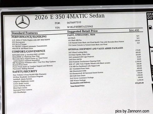 New 2026 Mercedes-Benz E 350 4MATIC Sedan image 26