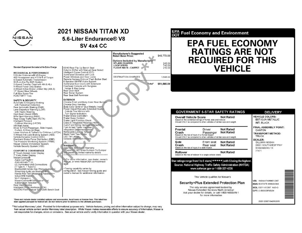 Used 2021 Nissan Titan SV AWD/4WD image 2