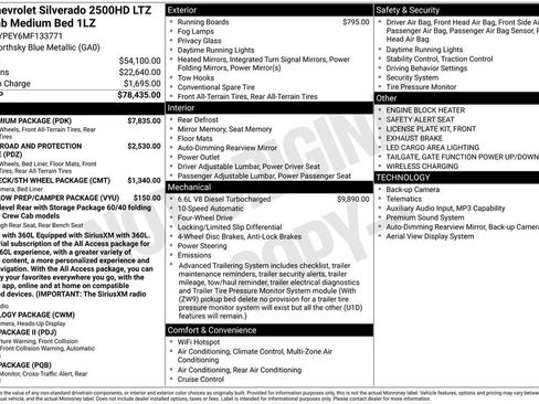 Used 2021 Chevrolet Silverado 2500 LTZ w/ LTZ Premium Package AWD/4WD image 2