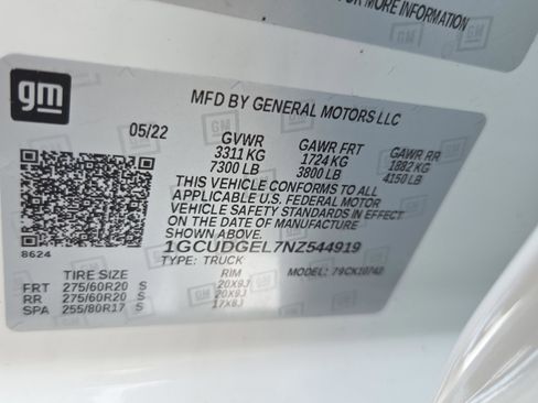 Used 2022 Chevrolet Silverado 1500 LTZ w/ LTZ Premium Package image 22