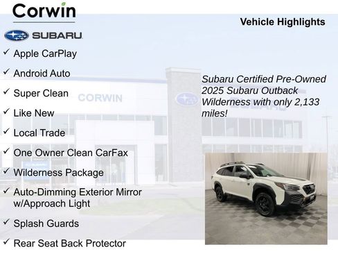 Certified 2025 Subaru Outback Wilderness image 9