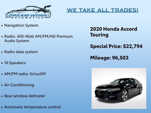 Used 2020 Honda Accord Touring image 2
