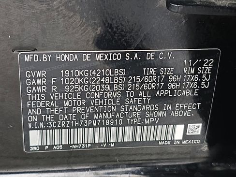 Certified 2023 Honda HR-V EX-L image 35