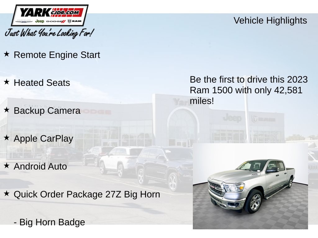 Certified 2023 RAM 1500 Big Horn AWD/4WD image 13