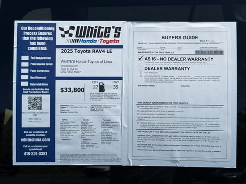 Used 2025 Toyota RAV4 LE FWD image 32