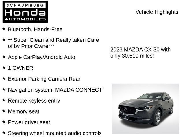 Used 2023 MAZDA CX-30 AWD 2.5 S w/ Premium Package image 7