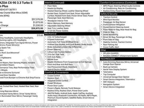 New 2026 MAZDA CX-90 3.3 Turbo S w/ Premium Plus AWD/4WD image 6