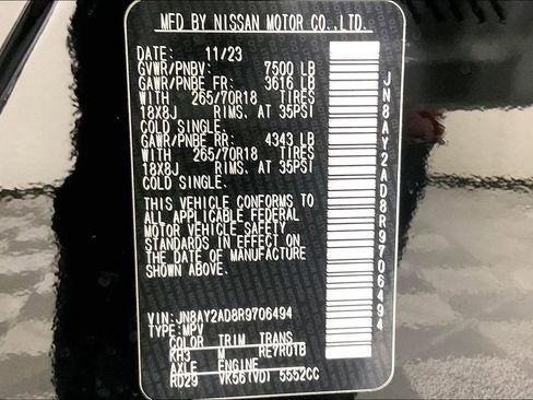 Used 2024 Nissan Armada SV w/ Cargo Package image 44