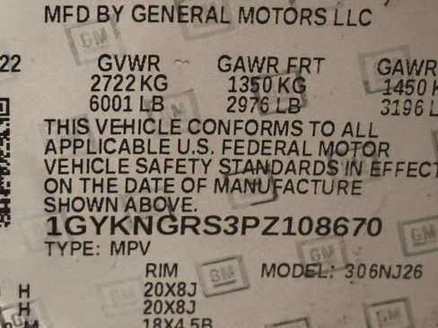 Used 2023 Cadillac XT5 Sportv w/ Technology Package image 32