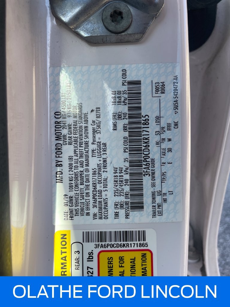 Used 2019 Ford Fusion SEL FWD image 22