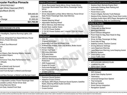 New 2026 Chrysler Pacifica Pinnacle image 9