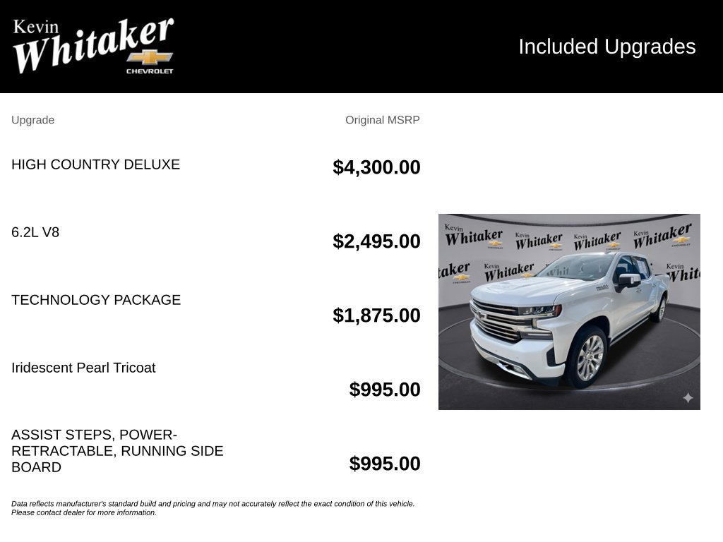 Certified 2020 Chevrolet Silverado 1500 High Country w/ Technology Package AWD/4WD image 37